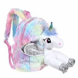 FunBlast Unicorn Soft Bag Pink - 12 Inches-38