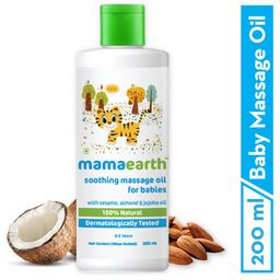 Mama Earth Soothing Baby Massage Oil White - 200 ml-image-44