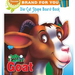 Sawan Presents 'Who Am I' Goat Die-Cut Shape Board Book - English-0