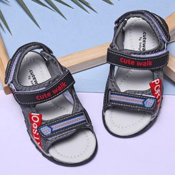Cute Walk by Babyhug Sandals - Black-image-32