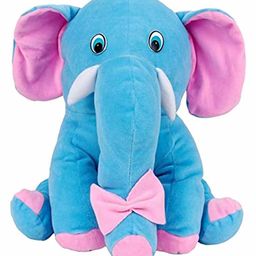 DearJoy Baby Elephant Soft Toy Blue - Height 30 cm-16