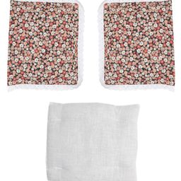 Grandma's Premium Cotton  Head Shaping Mustard Seeds Rai Pillow Printed - Blue & Brown Floral-image-2