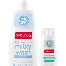 Babyhug Daily Head To Toe Milky Wash - 400 ml & Babyhug Daily Tear Free Shampoo - 200 ml-image-27