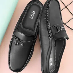HERE&NOW Men Round Toe Horsebit Loafers-picture-33