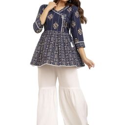 DMP EXPORT Women Printed Straight Kurta Set-image-26