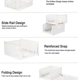 RUBOXA Grey & White 12 Pieces Regular Multi-Utility Organisers image 5