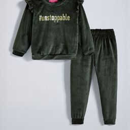 Hopscotch Girls 2-Piece Ruffle Embellished Sweatshirt & Joggers-picture-39