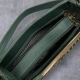SKORPIO PU Structured Sling Bag with Tasselled image 2