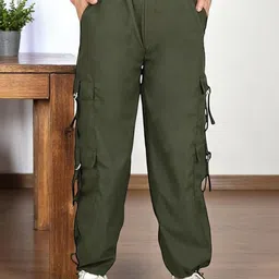 CORSICA Women Comfort High-Rise Cargos Trousers-picture-18