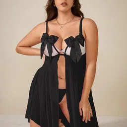 KRENOZ Net Baby Doll with High-Low-picture-27