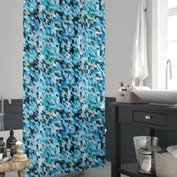 ArtzFolio Black & White Printed Waterproof Shower Curtain-image-89