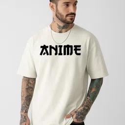 Be Crazy Men Graphic Printed Round Neck Cotton Oversized T-shirt-picture-22