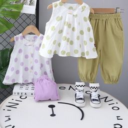 POP STREET KIDS Girls Set Of 2 Printed Top with Trousers-24