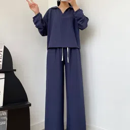 NEYSA Shirt Collar T-Shirt & Trousers Co-Ords-image-50