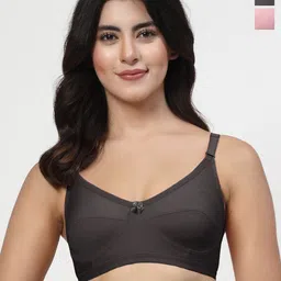 LILY Full Coverage Non Padded Non-Wired Back Closure Everyday Bra-picture-13
