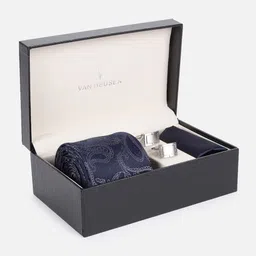 Van Heusen Men Pocket Square And Cufflink Accessory Gift Set-image-2