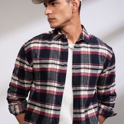 HIGHLANDER Men Opaque Checked Casual Shirt-picture-42
