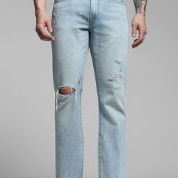 Jack & Jones Men Low-Rise Highly Distressed Light Fade Stretchable Jeans-picture-1