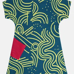 MINI KLUB Girls Abstract Printed A-Line Dress-picture-20