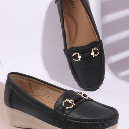 VENDOZ Women Round Toe Lightweight Loafers-image-5