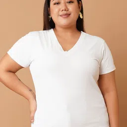U&F Beyond Plus Size Women Ribbed Fitted Top-picture-48