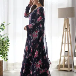 Raiyani Fashion Print Crepe Fit & Flare Maxi Dress-picture-22
