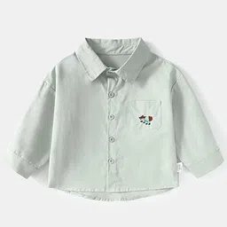 LULU & SKY Boys Spread Collar Regular Fit Cotton Casual Shirt-image-63