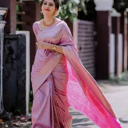 bigben textile Ethnic Motifs Printed Zari Banarasi Saree-picture-17