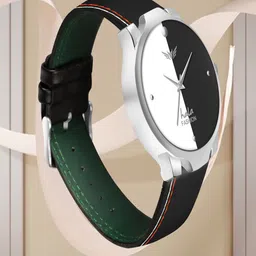 Hala Men Aluminium Dial & Leather Straps Analogue Watch Hala-1048-Black-88