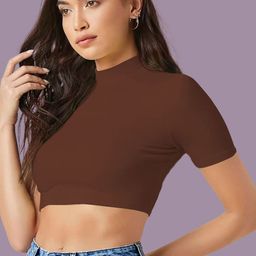 Dream Beauty Fashion Women Solid Round Neck Short Sleeve Top-picture-16