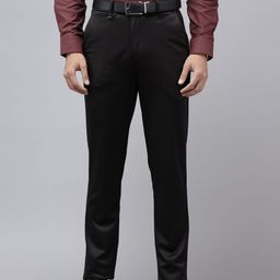Van Heusen Men Textured Ultra Slim Fit Formal Trousers-picture-18