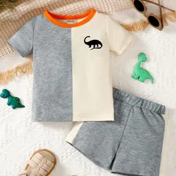 INCLUD Boys Colourblocked T-shirt with Shorts-image-23