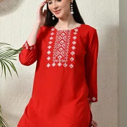 Fashion4word Women Yoke Design Rayon Top-picture-43