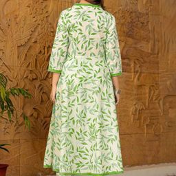 PARTHVI Women Printed Regular Thread Work Kurta with Trousers & With Dupatta image 4