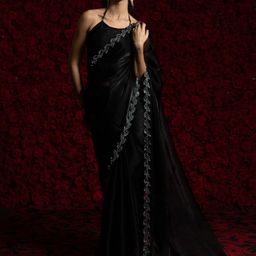 Anouk Embellished Beads and Stones Tissue Saree-image-26