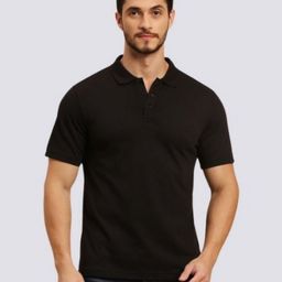 playR Men Dri-FIT Solid Polo Collar Cotton T-shirt-image-93