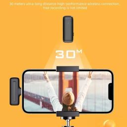 RZON Wireless Microphone for ios and type c Mobile Camera Microphone image 4