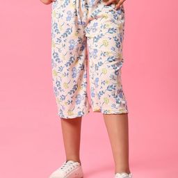 V-Mart Girls Printed Mid-Rise Cotton Capris-picture-36