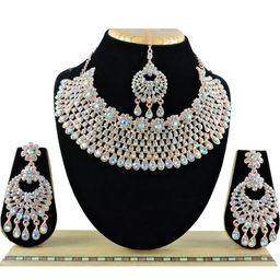 VATSALYA creation Women Rose Gold Jewellery Set-image-12