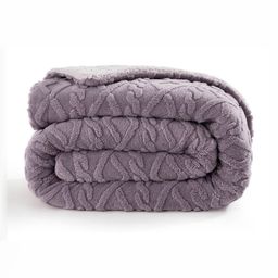 bsb home Purple & Lavender Heavy Winter 500 GSM Single Bed Blanket-93