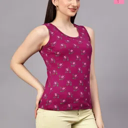DIAZ Women Pack Of 2 Floral Print Round Neck Cotton Top-picture-24