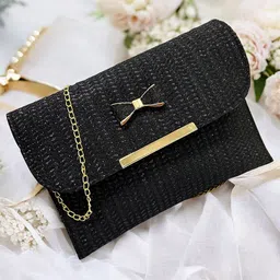 SKORPIO Embellished PU Swagger Sling Bag With Cut Work image 2