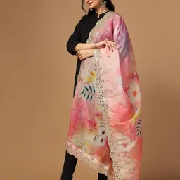 Kaizen TEXO FAB Printed Organza Dupatta image 4