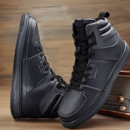 bacca bucci Men Gourmet Collection: High-Top Sneakers Inspired by Dessert Indulgence Black-image-37