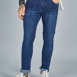 KAPTHE Men Slim Fit Low-Rise Light Fade Jeans-image-109