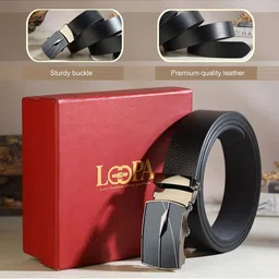 LOOPA Men Textured Leather Formal Belt-image-98