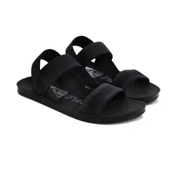 PU-PINE Men Black Solid Flip Flops-picture-9