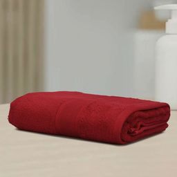 Dollar Red Cotton 600 GSM Bath Towel-15