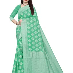 Moda Rapido Woven Design Zari Pure Cotton Saree-42