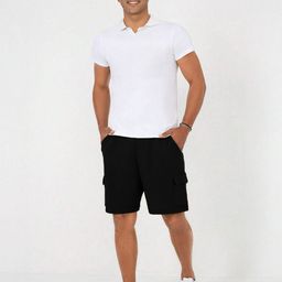 NOBERO Men Cotton Cargo Shorts-image-1